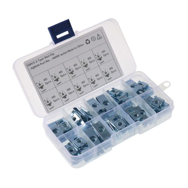 A6088 50 PCS Car M5 Fastener Clips Base U-shaped Clip Nut - Image 2