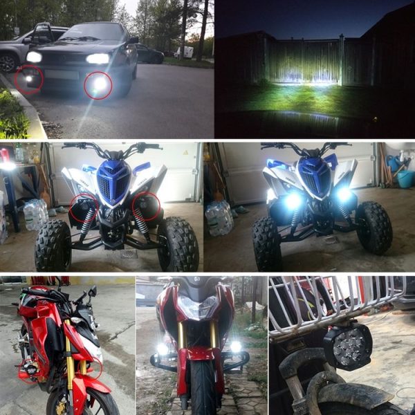 2 PCS L5 8-85V / 10W / 6000K / 1200LM Motorcycle / Car IP65 Waterproof External LED Headlight Spotlight - Image 7