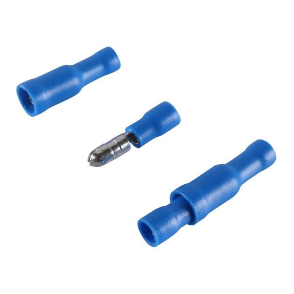 A6196 100 PCS Blue AWG16~14 Car Cable Connection Cold Press Terminal Male & Female Connector - Image 3