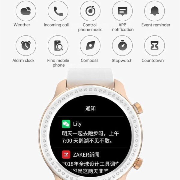 Original Xiaomi Youpin Amazfit GTR 42mm 1.2 inch AMOLED Screen Bluetooth 5.0 5ATM Waterproof Smart Watch, Support 12 Sport Modes / Heart Rate Monitoring / NFC Analog Door Card / GPS Positioning (Coral Red) - Image 13