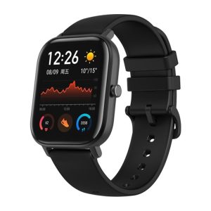 Original Xiaomi Youpin Amazfit GTS 1.65 inch AMOLED Screen Bluetooth 5.0 5ATM Waterproof Smart Watch, Support 12 Sport Modes / Heart Rate Monitoring / NFC Analog Door Card / GPS Positioning (Obsidian Black)