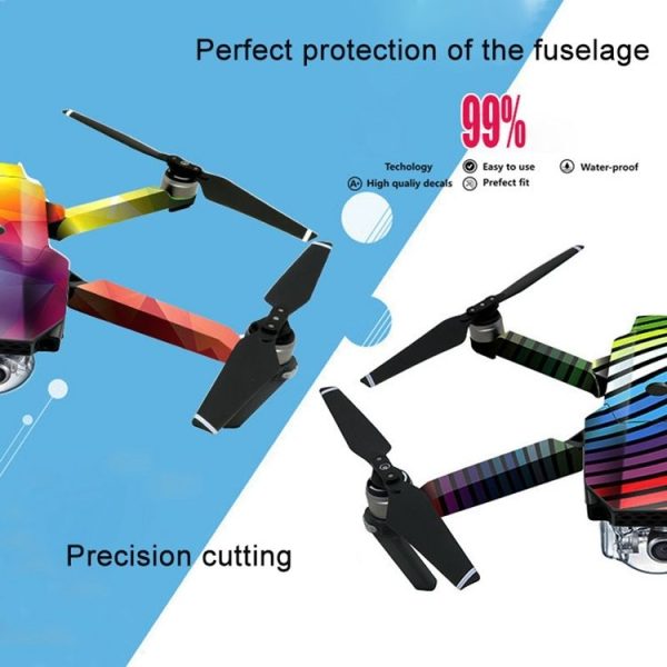 Waterproof All-surround Adhesive Sticker for DJI Mavic Pro (Colorful Dot) - Image 4