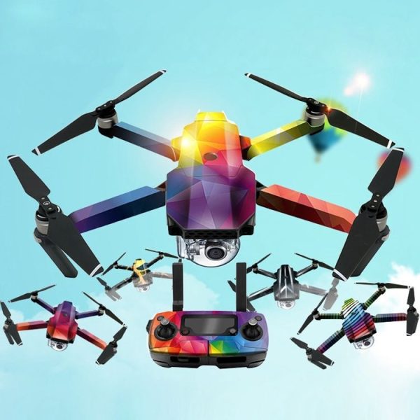 Waterproof All-surround Adhesive Sticker for DJI Mavic Pro (Colorful Dot) - Image 5