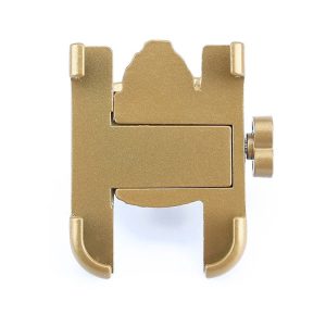 Floveme YXF221518 Metal 360 Degree Rotating Mobile Phone Holder Bracket For Bike (Gold)