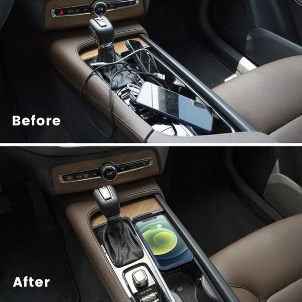Car Qi Standard Wireless Charger 10W Quick Charging for Volvo S60 2019-2021, Left and Right Driving - Image 6