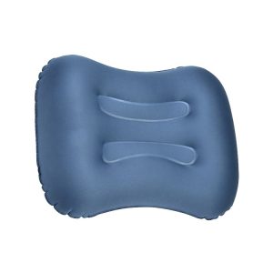 Outdoor Camping Trip Foldable Portable Inflatable Pillow Nap Waist Pillow, Specification: Press to Inflate (Double Ink Blue)