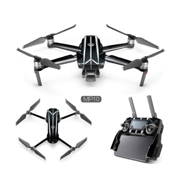 Cool Colorful Waterproof All-surround PVC Adhesive Sticker for DJI Mavic 2 Pro / Mavic 2 ZOOM without Screen (Black Warrior) - Image 2