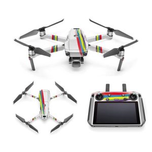 Cool Colorful Waterproof All-surround PVC Adhesive Sticker for DJI Mavic 2 Pro / Mavic 2 ZOOM with Screen (Rainbow Strip)