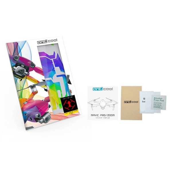 Cool Colorful Waterproof All-surround PVC Adhesive Sticker for DJI Mavic 2 Pro / Mavic 2 ZOOM with Screen (Rainbow Strip) - Image 3