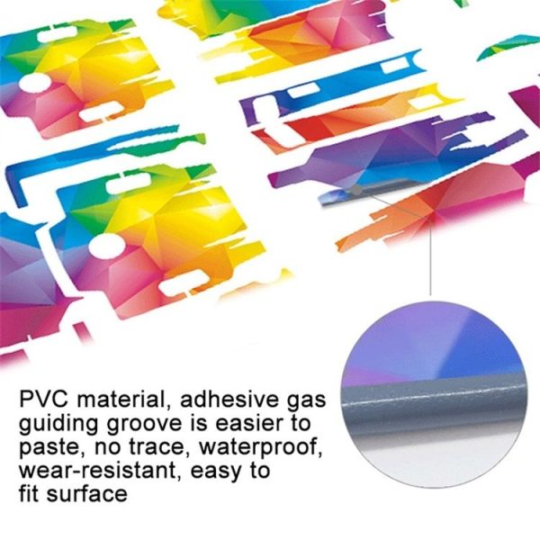 Cool Colorful Waterproof All-surround PVC Adhesive Sticker for DJI Mavic 2 Pro / Mavic 2 ZOOM with Screen (Rainbow Strip) - Image 5