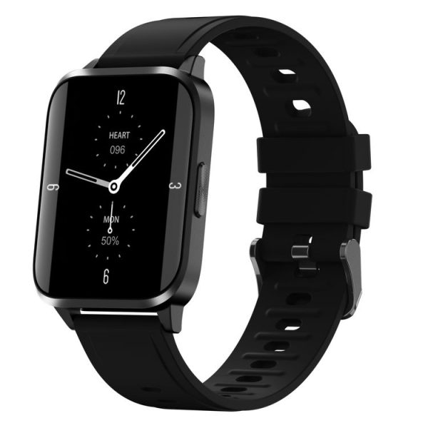 JM01 1.69 inch TFT Color Screen Bluetooth 5.0 IP67 Waterproof Smart Watch, Support Sleep Monitoring / Blood Oxygen Monitoring / Body Temperature Monitoring / 13 Sport Modes, Style: TPU Strap (Black) - Image 2