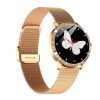 Q8L 1.09 inch IPS Color Screen Bluetooth 5.0 IP67 Waterproof Smart Watch, Support Sleep Monitoring / Blood Oxygen Monitoring / Women Menstrual Cycle Reminder / Multi-exercise Mode (Gold)