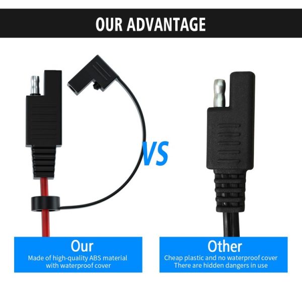 CS-1423A1 1.4m OT Terminal Cable with SAE Socket + 10A Fuse - Image 3