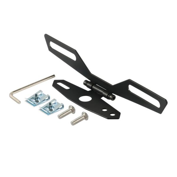 A6321 Motorcycle License Plate Lamp Triangle Bracket with Tool Bag - Image 2