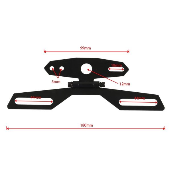 A6321 Motorcycle License Plate Lamp Triangle Bracket with Tool Bag - Image 6