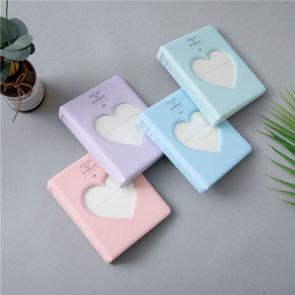 Hollow Heart 64 Pockets Photo Book Album Name Card Holder for Fujifilm Instax Mini 8 / 7s / 70 / 25 / 50s / 90 (Light Purple) - Image 6