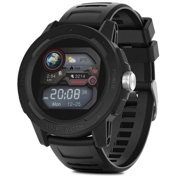 NORTH EDGE Mars 2 1.4 inch Full Touch Screen Outdoor Sports Bluetooth Smart Watch, Support Heart Rate / Sleep / Blood Pressure / Blood Oxygen Monitoring & Remote Control Camera & 7 Sports Modes (Black)