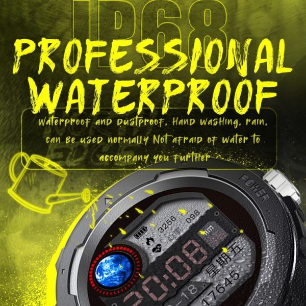NORTH EDGE Mars 2 1.4 inch Full Touch Screen Outdoor Sports Bluetooth Smart Watch, Support Heart Rate / Sleep / Blood Pressure / Blood Oxygen Monitoring & Remote Control Camera & 7 Sports Modes (Black) - Image 9