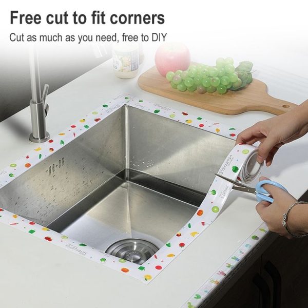Kitchen Beauty Stitching Stickers Waterproof Mildew Proof Moisture Proof High Temperature Sticker, Style: White Background (Grove) - Image 4
