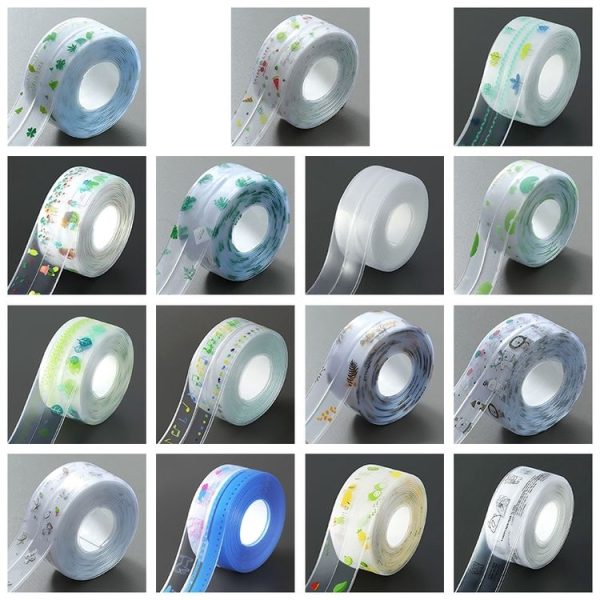 Kitchen Beauty Stitching Stickers Waterproof Mildew Proof Moisture Proof High Temperature Sticker (Simple Without Pattern) - Image 2