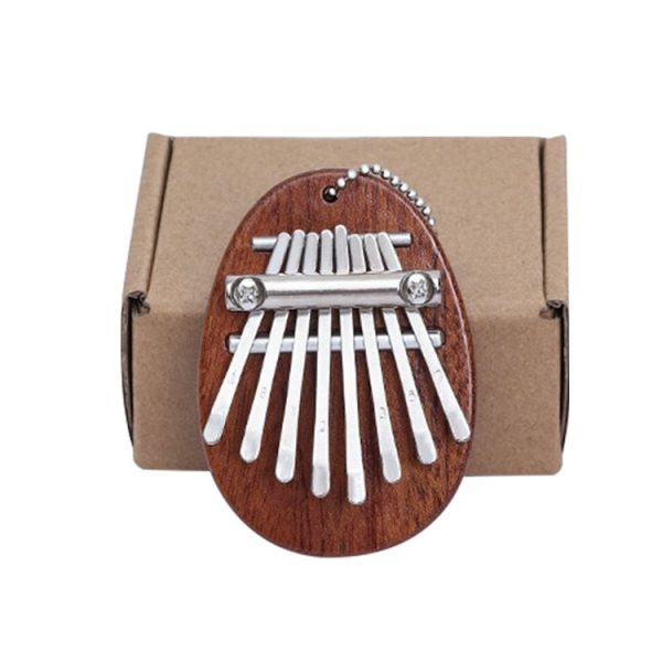 Mini 8 Tone Thumb Piano Kalimba Musical Instruments (Wood Egg)