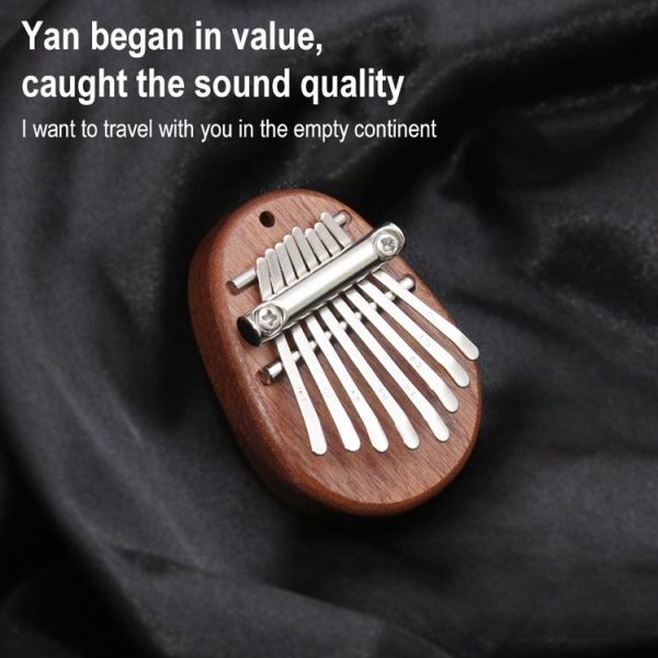 Mini 8 Tone Thumb Piano Kalimba Musical Instruments, Gift Box (Acrylic Chinchilla) - Image 4