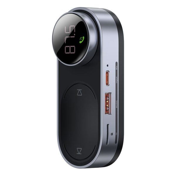 Baseus CDMP000001 Magnetic Solar Car Wireless Bluetooth MP3 Player (Black)