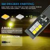 2 PCS EV14 H1 DC9-32V / 3000LM / 30W / 8000K+3000K IP65 Car LED Double Color Fog Light with 12LEDs CSP Lamp Beads (Ice Blue Light + Amber Light) - Image 3