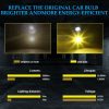 2 PCS EV14 H1 DC9-32V / 3000LM / 30W / 8000K+3000K IP65 Car LED Double Color Fog Light with 12LEDs CSP Lamp Beads (Ice Blue Light + Amber Light) - Image 7