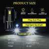 2 PCS EV15 H1 DC9-32V / 3000LM / 30W / 6000K+3000K IP65 Car LED Double Color Fog Light with 12LEDs CSP Lamp Beads (White Light + Amber Light) - Image 6