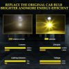 2 PCS EV15 H1 DC9-32V / 3000LM / 30W / 6000K+3000K IP65 Car LED Double Color Fog Light with 12LEDs CSP Lamp Beads (White Light + Amber Light) - Image 7