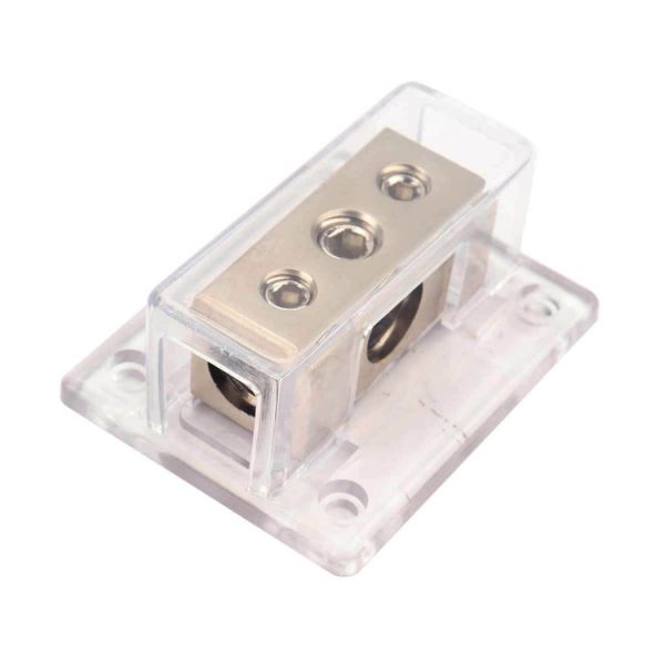 A0102 2-Way Car Audio Stereo Amp Power / Ground Cable Splitter Distribution Block - Image 3