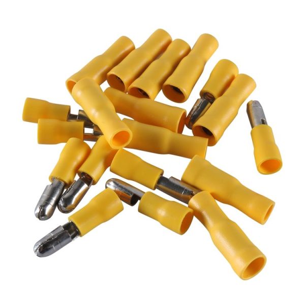 A6197 120 PCS Yellow AWG12~10 Bullet Male and Female Terminal Cold Press Terminal - Image 3