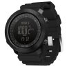 NORTH EDGE Multi-function Waterproof Outdoor Sports Electronic Smart Watch, Support Humidity Measurement / Weather Forecast / Speed Measurement, Style: Silicone Strap (Black)