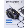 IMICE GW-X7 7-button Silent Rechargeable Wireless Gaming Mouse with Colorful RGB Lights (Black) - Image 5