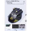 IMICE GW-X7 7-button Silent Rechargeable Wireless Gaming Mouse with Colorful RGB Lights (Black) - Image 7