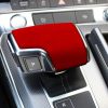 Car Suede Shift Knob Handle Cover B Version for Audi A6 / A7 (2019+) & SQ8 (2017+) & RS6 / RS7 (2019+) & Q8 / S8 (2020+), Suitable for Left Driving (Wine Red) - Image 6
