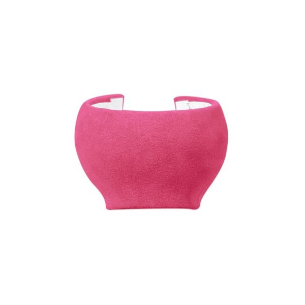 Car Suede Shift Knob Handle Cover for Audi A3 (2010-2013) / Q3 (2013-2018) / TTRS (2013-2020), Suitable for Left Driving (Pink)