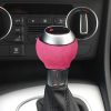 Car Suede Shift Knob Handle Cover for Audi A3 (2010-2013) / Q3 (2013-2018) / TTRS (2013-2020), Suitable for Left Driving (Pink) - Image 6