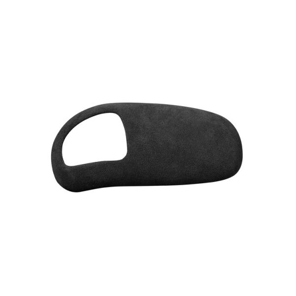 Car Suede Shift Knob Handle Cover for Audi A8 (2011-2017), Suitable for Left Driving (Black Grey)