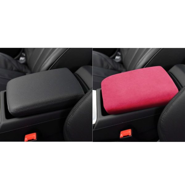 Car Suede Armrest Box Cover for Audi A4 / A5 (2017-2021), Suitable for Left Driving (Pink) - Image 7