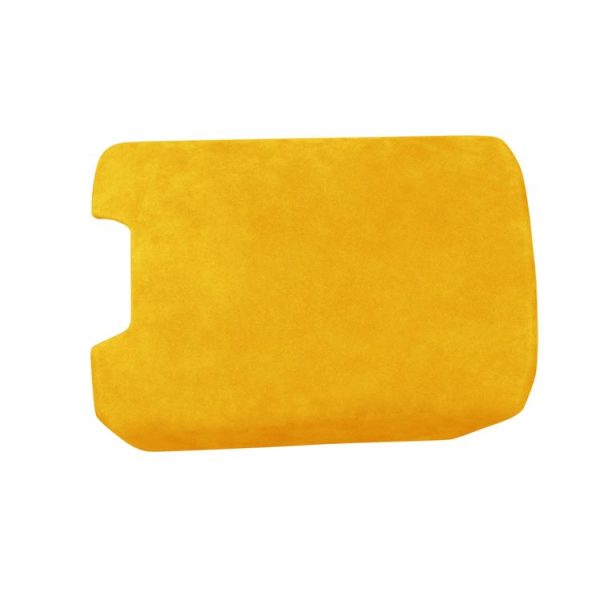 Car Suede Armrest Box Cover for Audi A6 / A7 (2019-2021), Suitable for Left Driving (Yellow)