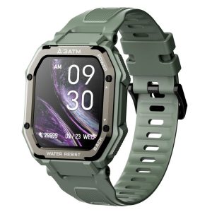Captain C16 1.69 inch TFT Screen Bluetooth 5.0 3ATM Waterproof Smart Watch, Support Sleep Monitor / Heart Rate Monitor / Music Control / Sports Mode (Green)