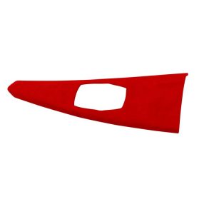 Car Suede Wrap Center Console Panel Decorative Sticker for BMW 3 Series 3GT / 4 Series 2013-2019, Left Drive (Wine Red)
