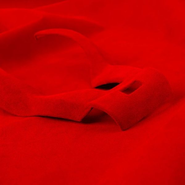 Car Suede Wrap Thong Shape Steering Wheel Decorative Sticker for BMW F Chassis, Left Drive (Wine Red) - Image 4