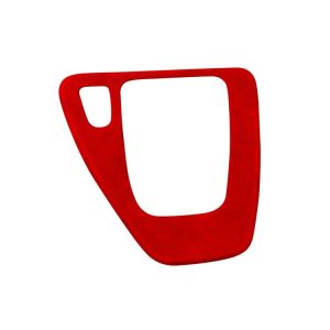 Car Suede Wrap Gear Panel Decorative Sticker for BMW 3 Series 2005-2012, Left Drive (Wine Red)