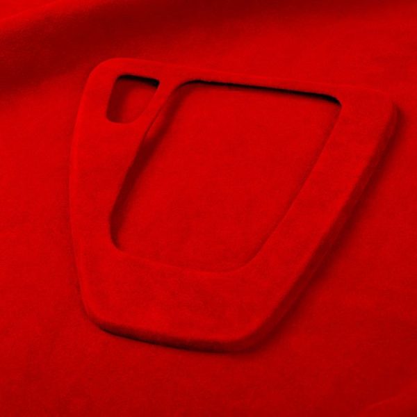 Car Suede Wrap Gear Panel Decorative Sticker for BMW 3 Series 2005-2012, Left Drive (Wine Red) - Image 4