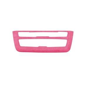 Car Suede Wrap CD Panel Decorative Sticker for BMW 3 Series 3GT / 4 Series 2013-2019, Left Drive (Pink)