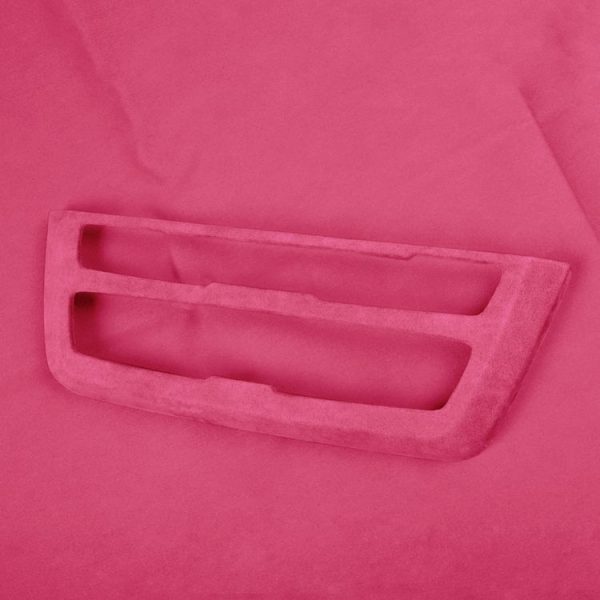 Car Suede Wrap CD Panel Decorative Sticker for BMW 3 Series 3GT / 4 Series 2013-2019, Left Drive (Pink) - Image 3