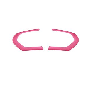 Car Suede Wrap Thong Square Shape Steering Wheel Decorative Sticker for BMW F Chassis, Left and Right Drive Universal (Pink)